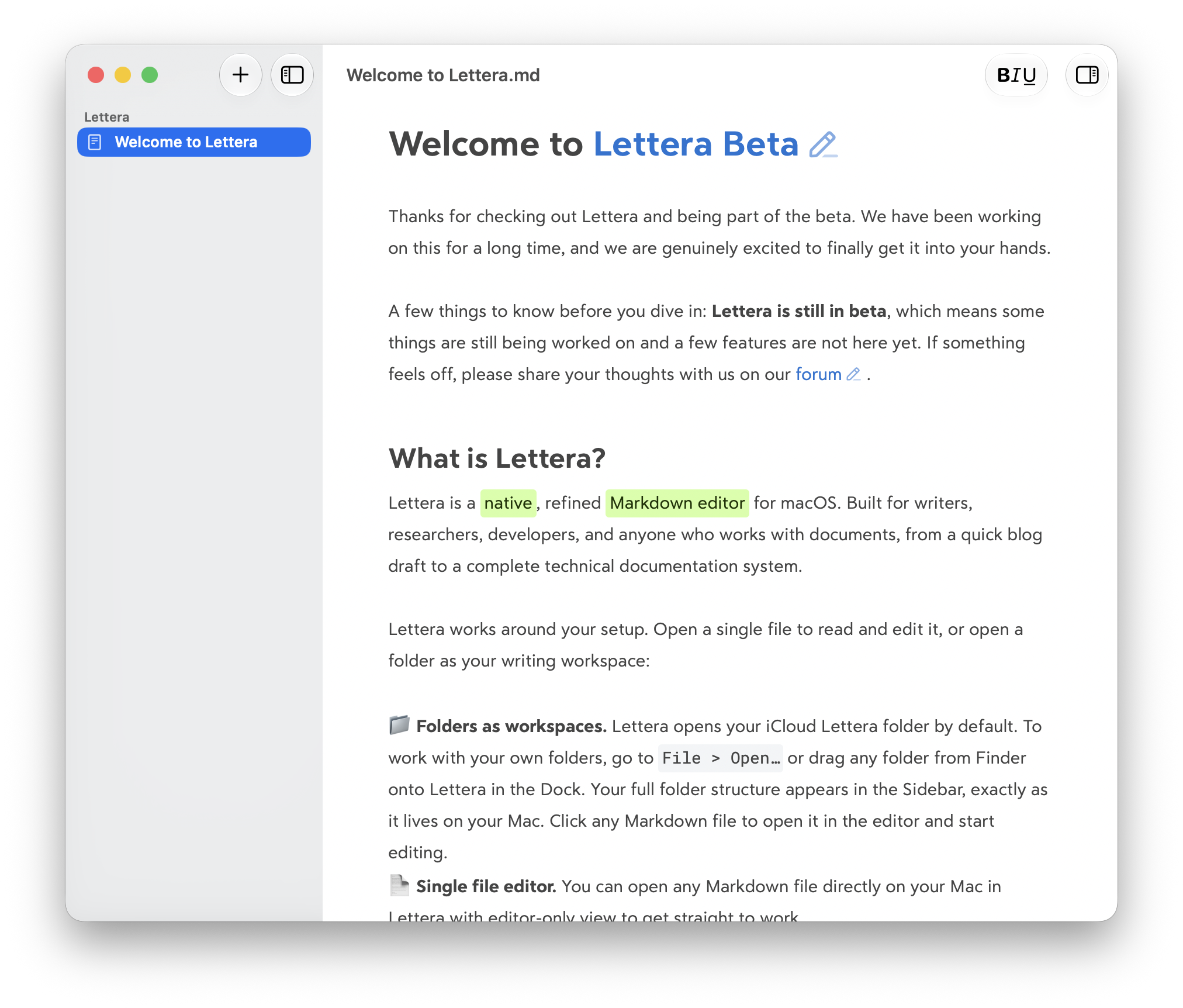 Lettera, A New Markdown Editor for Mac from Bear Developers - MacSparky