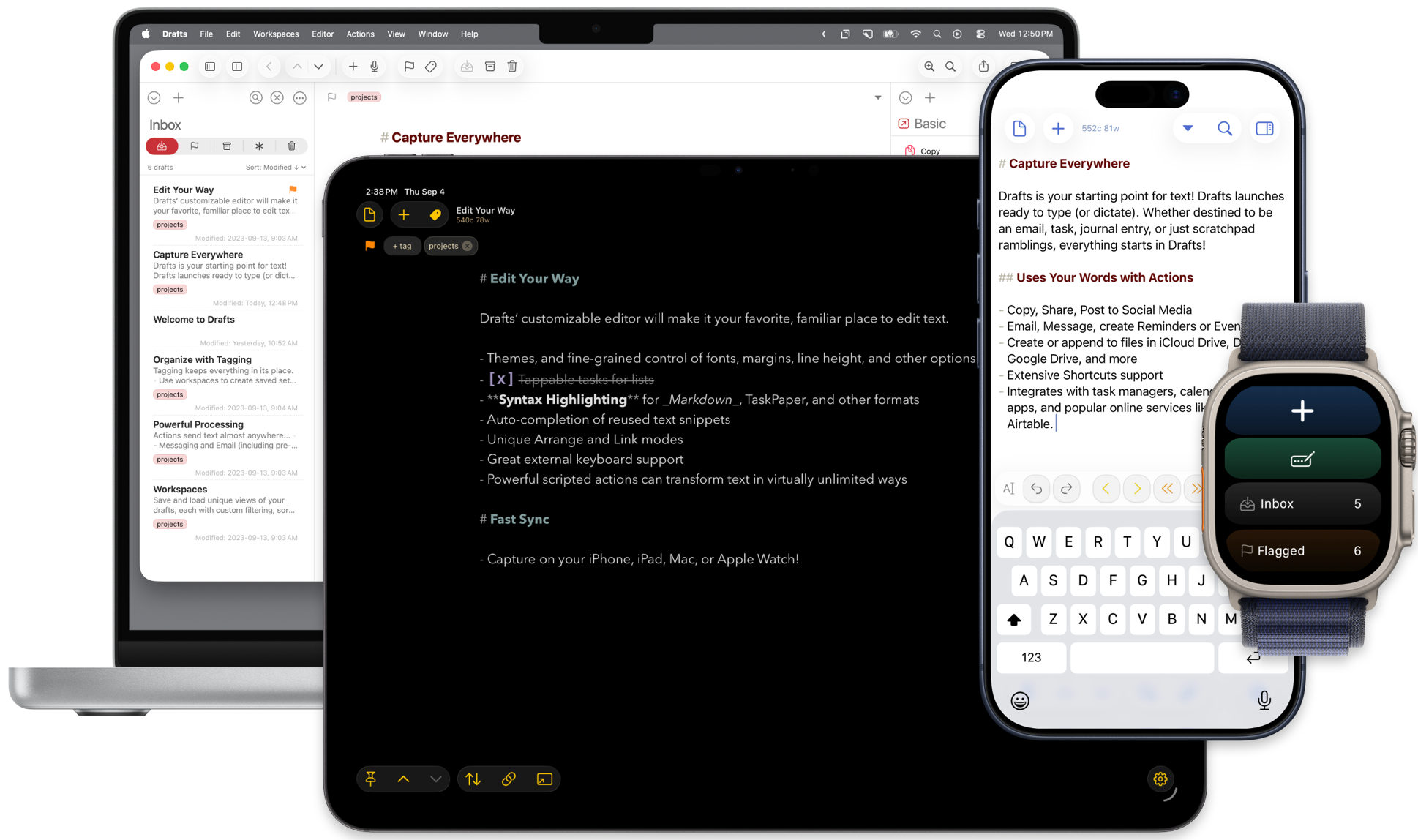 Drafts Adds a Chat Console and Better Dictation